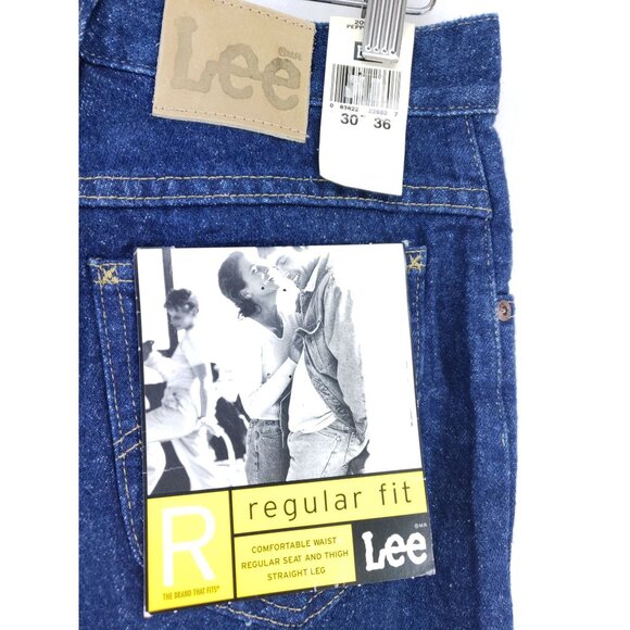 Lee Regular Fit Jeans Men's Size 30x37 Pepper Wash Straight Leg - Picture 5 of 8